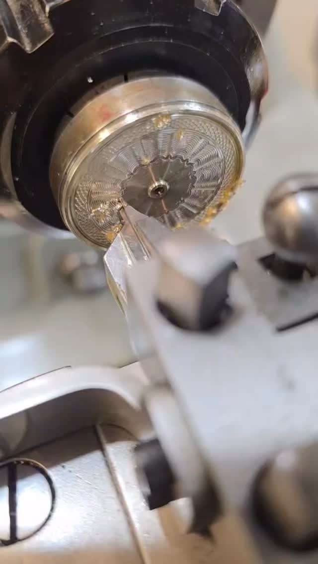 This is what real dial making looks like. No lasers. No shortcuts. No imitations. What you’re watching is true Guilloché - a centuries old engraving technique done by hand on a 1914 Rose Engine lathe. This isn’t just decorative - it’s a skill honed over decades not days. While many others use CNC, stamping, or laser etching to mimic our look, we cut each line by hand. Every wave, swirl, or basketweave pattern is made with intention and a human touch. The result? Patterns with life, depth, and individuality – As unique as the artisan who engraved them. A handmade dial is the only canvas worthy of 5280 fire-fused vitreous enamel. #guilloche #5280watchcompany #trueguilloche #bassetaille #watchmaking #engineturning #artisanwatches #mademilehigh #guillochédial #watchcollectors #luxurywatches