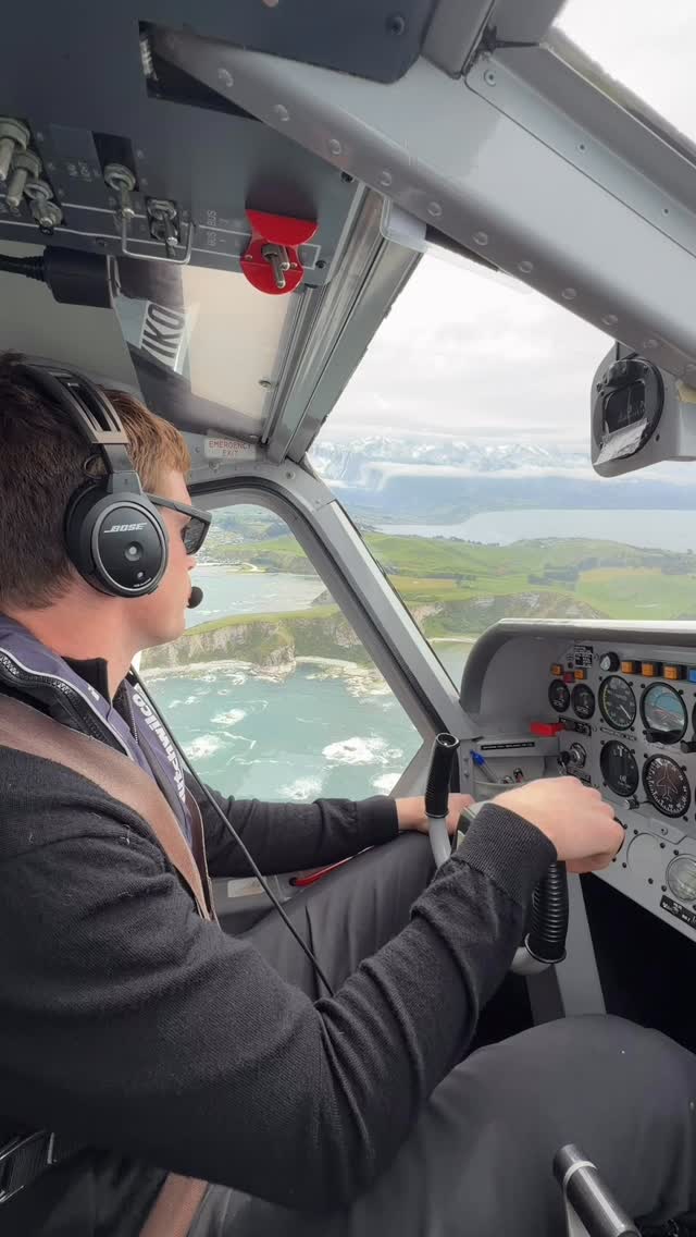 Snow capped mountains beside you & whales beneath you. This is Kaikōura from above 🤍