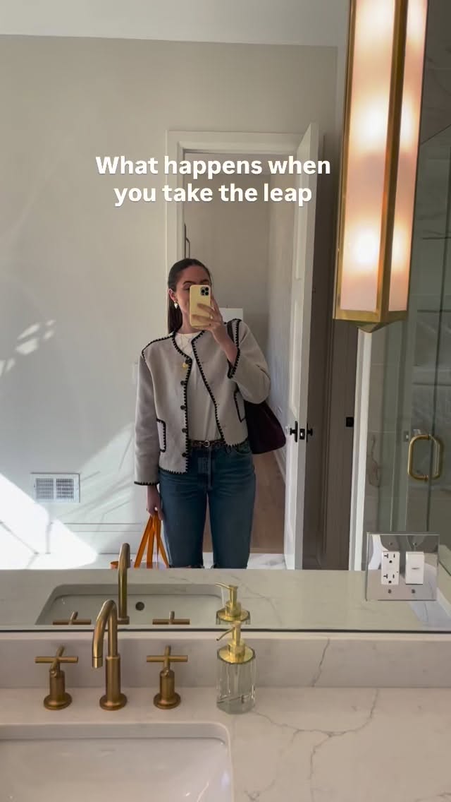 ONE YEAR SINCE TAKING THE LEAP 💫
One year ago today I took the risk, made the leap, and turned Genny Rose Designs from my side project to my full time job.
It’s been the absolute best year, and I couldn’t be more grateful for all of your support!
In one year I’ve taken on 38 client projects (big & small), learned SO much, and had fun doing it. On a personal side, I underwent endometriosis surgery, IVF, and am now weeks away from meeting my baby.
To say it’s been a whirlwind of a year is an understatement, but I truly cannot tell you how HAPPY and fulfilling and life changing this job and year has been for me.
Thank you to my amazing clients for taking the risk on hiring me & trusting me with your homes, and to all of YOU for cheering me on from the sidelines. I love connecting with every single one of you on here, whether it’s about your latest marketplace score, your fertility journey, or simple words of encouragement.
I have big dreams for the next 365 and I can’t wait to share it together.
xx
Genny