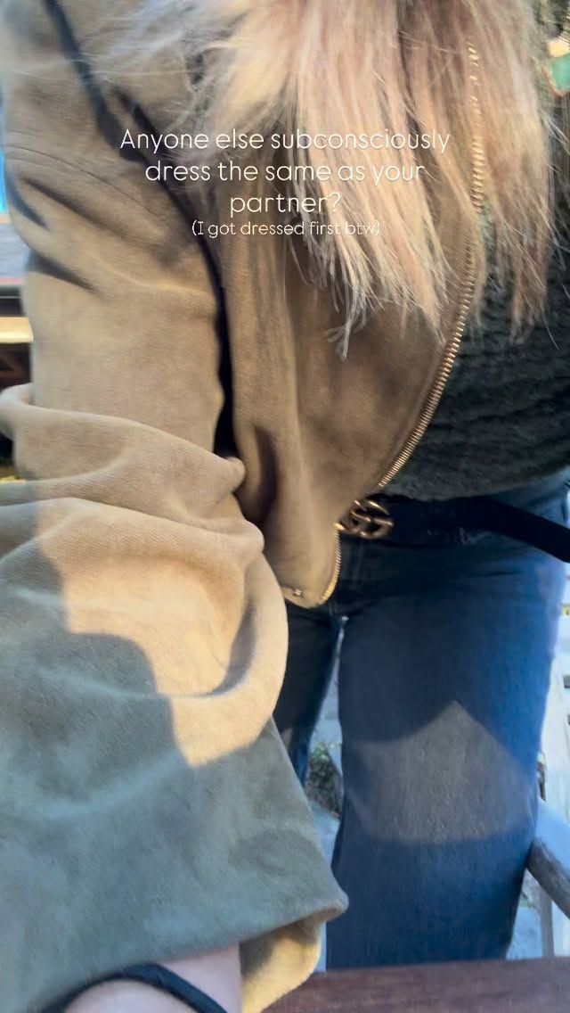 Together we are LED 🙅♀️🙅♂️
Anyone else walk out the door and realised they’ve dressed the same as their partner?
He’s definitely stealing my style.