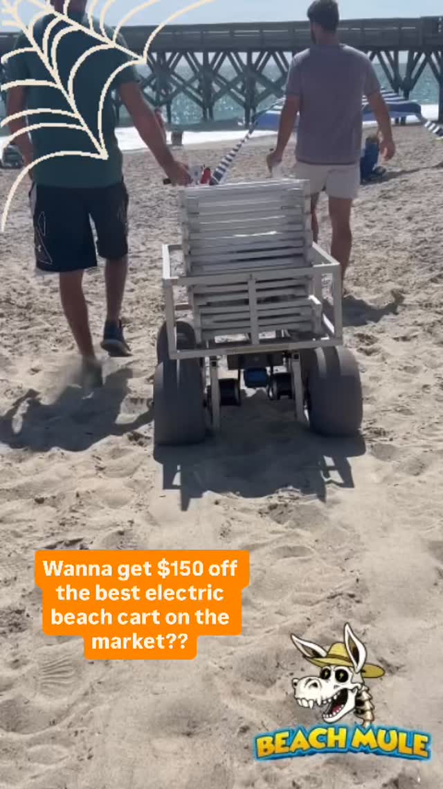 Limited stock remains for this year!
Join the October batch before it’s gone and get $150 off the ultimate electric beach hauling experience! 🎃🎃
Click the link in bio! 💀🎃👻 Visit our website www.thebeachmule.com 🌊 🏝️