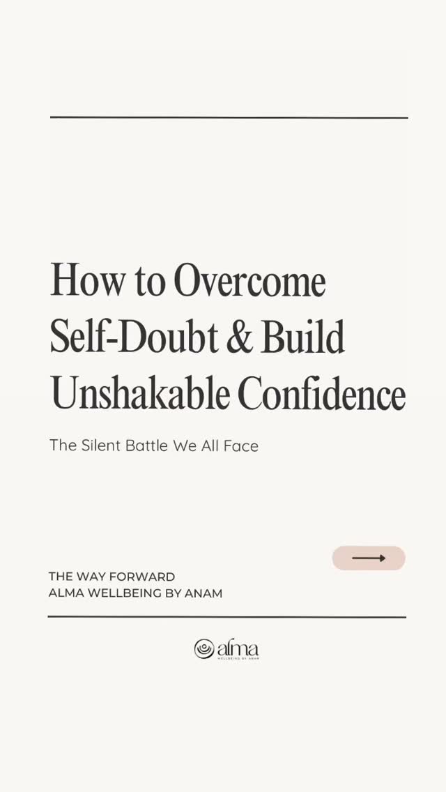 ✨How to Overcome Self-Doubt & Rebuild Confidence✨
We’ve all been there, those quiet moments when doubt takes over, and you start to question your path, your voice, your worth. It’s human to feel that way.
But here’s what I’ve learned (and what I remind my clients too): confidence isn’t about never feeling unsure, it’s about learning to trust yourself even when the outcome isn’t clear. 🌱
I’m sharing a few gentle reminders to help you move through self-doubt with more compassion, clarity, and courage. Because confidence doesn’t come from perfection, it grows each time you choose to show up anyway. 💫
Save this for when you need a reminder that you’re doing better than you think. 🤍
The way forward!
Alma Wellbeing by Anam.
#wellness #confidence #mindsetcoach #emotionalwellness #transitioncoach #holisticwellnesscoach #coach #almabyanam
