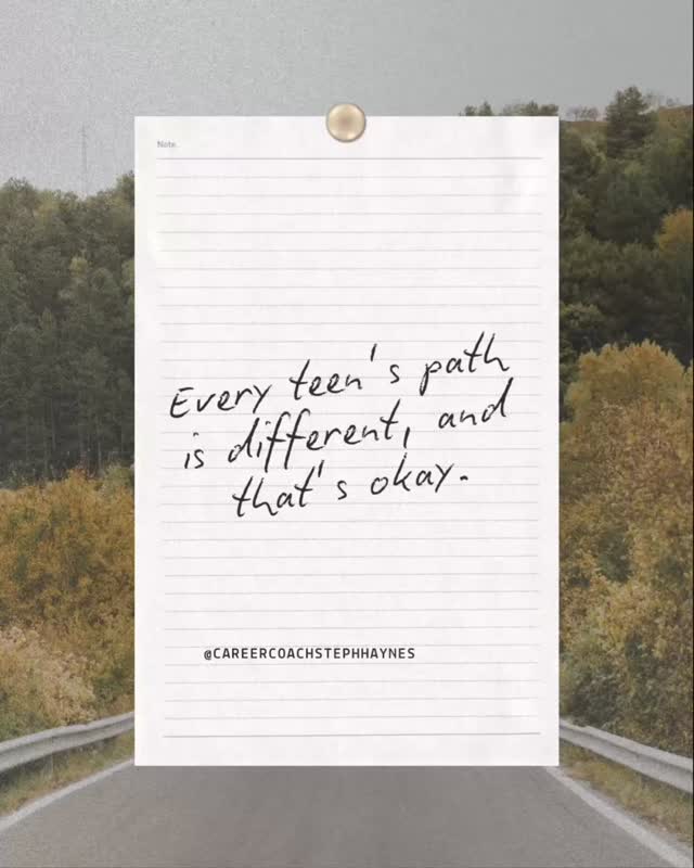 It’s easy to compare your teen to others who seem to “have it all figured out.”
Here’s the truth: every journey is unique. Not knowing their exact path yet doesn’t mean your teen is behind!
It means they still have space to explore.
💬 Share this with another parent who needs the reminder.
Follow for more support and encouragement in post-high school planning
#collegeandcareerready #highschool