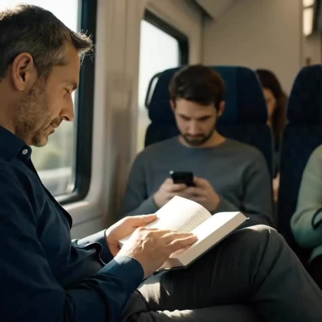 🚆📚 Während gefühlt 90 % im Zug sofort das Handy zücken, mache ich seit über einem Jahr etwas anderes:
Ich lese. Ein Buch. Ein Magazin. Etwas, das bleibt.
Früher habe ich im Zug auch endlos gescrollt – News, Schlagzeilen, Social Media. Flüchtig, nichts blieb hängen.
Heute merke ich: Lesen im Zug gibt mir Ruhe. Ich komme in Büchern voran, sammle Inspiration und habe das Gefühl, die Zeit bewusst genutzt zu haben. 🙌
Und ehrlich gesagt: Ich verstehe nicht, warum das nicht mehr Menschen tun. Alle reden von Stress – aber die einfachste Bremse wäre, das Handy mal zur Seite zu legen. Rauszuschauen. Zu lesen. Oder einfach nichts zu tun.
👉 Probier’s aus: Eine Zugfahrt ohne Handy kann mehr Entspannung bringen als so mancher Wellness-Tag.