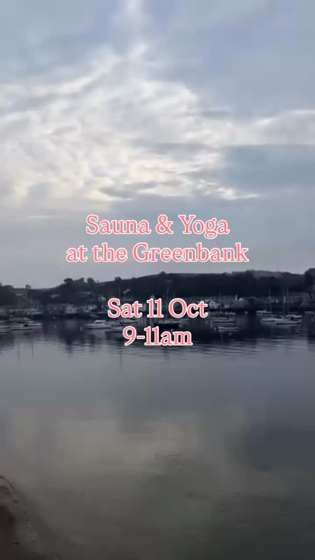 Last one this Saturday! Come down for a fresh morning flow and then a toast in the gorgeous wood-fired sauna overlooking the harbour. Jump in for a dip and there is also a discount at @theworkingboat and @greenbankhotel with your sauna ticket 🔥
Cannot wait to try this new location for @escape.to.the.sauna - booking link in both our bios xx
#sauna #yogaandsauna #falmouth #whatsonfalmouth #outdooryoga #falmouthyoga #falmouthcornwall #cornwallbusiness #falmouthuk #wildswim #wildspa #greenbankhotel #greenbank