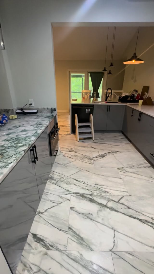 One of my favorite parts of this full house renovation — the kitchen! 👏 Big transformation from what it used to be.”