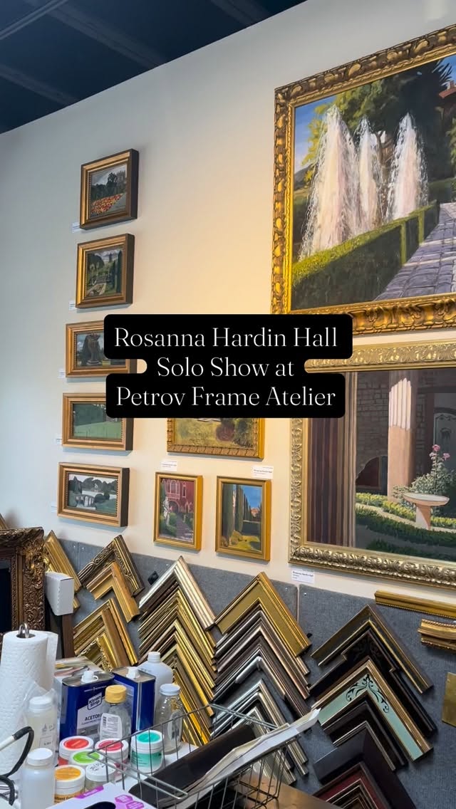 We are so excited to host Rosanna Hardin Hall’s solo show entitled “Travel Tales from the Easel” this month at Petrov Frame Atelier. The opening reception is this Friday, October 10 at 6:30pm - can’t wait to see you there!
-
#petrovframe #indianapolis #customframing #artexhibition