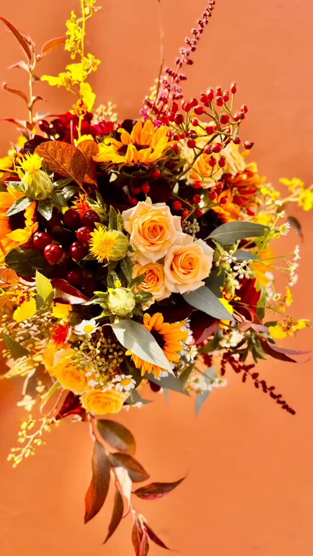 These seasonal flowers are perfect for an autumnal wedding, especially for a country chic gathering at Totnes. Mixed seasonal rosehips, roses, viburnum and astilbe are arranged for this bridal bouquet with a matching pocketsquare and buttonholes. #totnesflorist #devonflorist #naturallyabundant #devonwedding #timelessweddings #countrywedding #luxeweddings #autumnflowers #autumnbeauty #autumnbouquet #fallbouquet