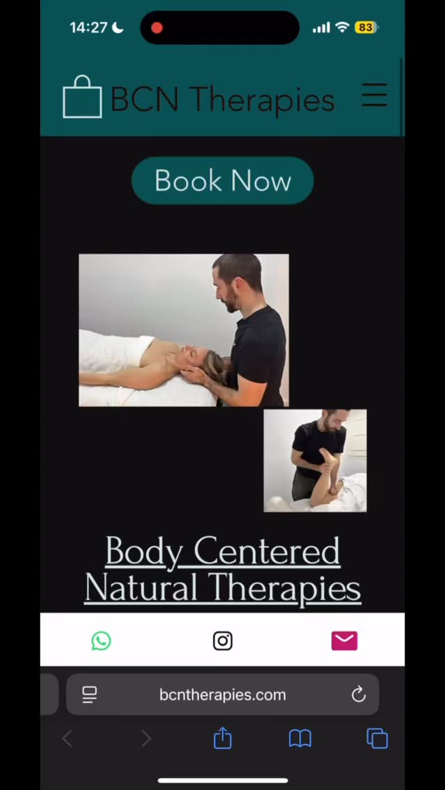 Look at how easy it is to book with me! It saves your and my time as well, BUT feel free to reach out to me here or on WhatsApp before booking if you have any specific questions - like: can I book a Deep Tissue massage when I’m 6 weeks pregnant? Or Is Deep Tissue a super painful treatment? (The answer for both is NO)
¡Mira lo fácil que es reservar conmigo! Ahorra tiempo tanto para ti como para mí, PERO siéntete libre de contactarme por aquí o por WhatsApp antes de reservar si tienes alguna pregunta específica, como por ejemplo: ¿puedo reservar un masaje de tejido profundo si estoy embarazada de 6 semanas? o ¿el masaje de tejido profundo es un tratamiento muy doloroso? (La respuesta a ambas es NO).