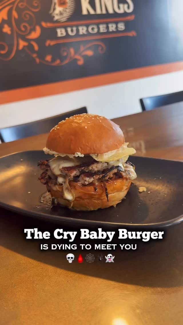Trick or Treat Yourself to the Cry Baby Burger 🍔 This is one treat you won’t want to share. Layered in melted Gruyère, beer-braised onions, & house made French onion dip on a fresh Japanese milk bun. Trust us, this one's too good to ghost 👻 Available all of spooky szn.
📍Copper Kings Burgers — San Marcos, CA
.
.
.
.
.
.
.
#CopperKingsBurgers #BestBurgers #GourmetBurgers #JuicyBurgers #BurgerLovers #FoodieFinds #BurgerHeaven #HandcraftedBurgers #FoodiesOfInstagram #BurgerTime #GrillMasters #CheesyGoodness #TastyBurgers #BurgerAddict #EatLocal #Foodstagram #BurgerPerfection #MouthwateringEats #SmashBurgers #SanDiego #SandiegoEats #SDMagazine #bestof2025 #bestofsandiego #dontstopmenow #bestburger #bestrestaurant
