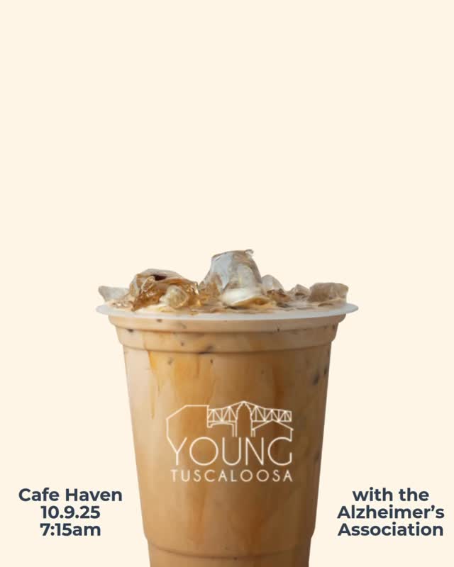 📣 TOMORROW! 📣 October 9 at Cafe Haven, we are joined by the Alzheimer’s Association to discuss the impact they are making on Tuscaloosa and how you can be a part of it. 🤩 Reserve your spot at youngtuscaloosa.com!
#YoungTuscaloosa