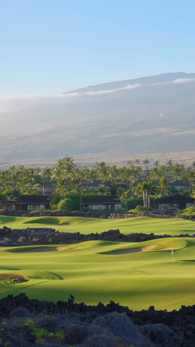 Chasing fairways at Hualalai Resort. Come enjoy a stay at one of our beautiful luxury homes that overlooks the greens. www.kemakama.com