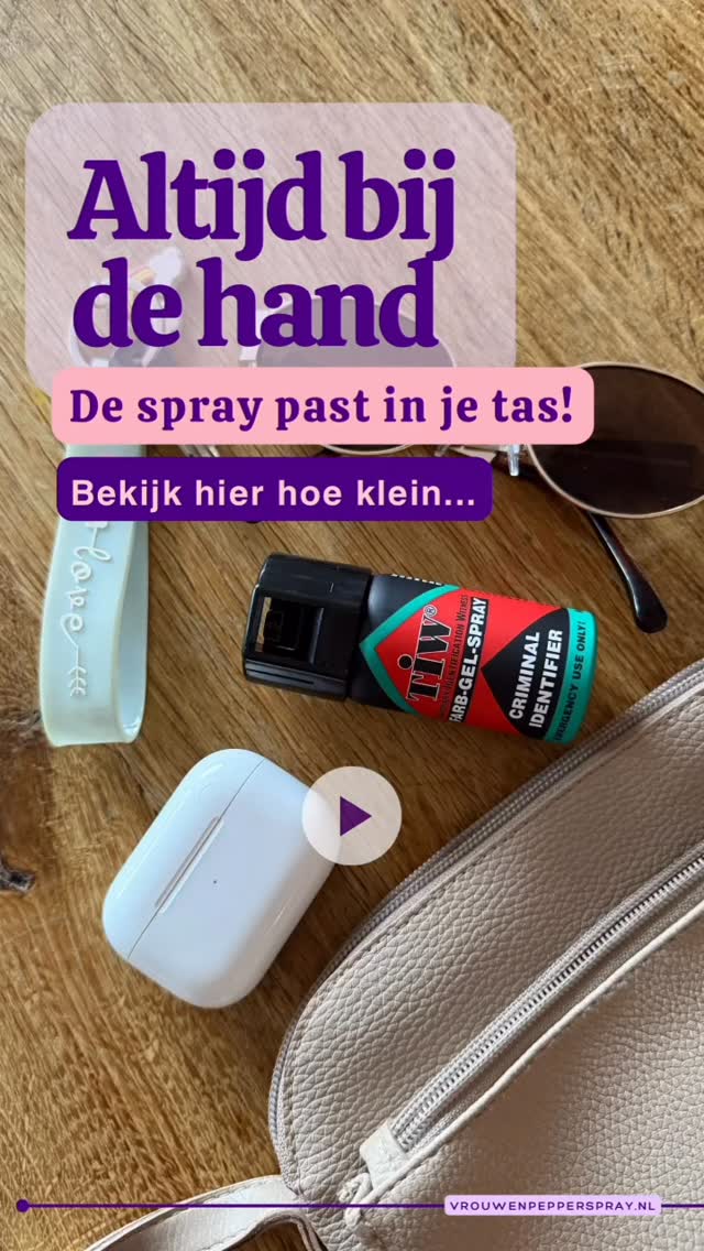 Wauw hoe gemakkelijk neem jou kracht in je handen mee!
Voel je veiliger onderweg💕
Bewaar het in:
👜in je tas
🚗 in je auto
🚴♀️aan je fiets
🩳of in je broekzak tijdens het hardlopen
#wijeisendenachtop #voorvrouwendoorvrouwen #moedersvoormoeders #samensterk #pepperspray