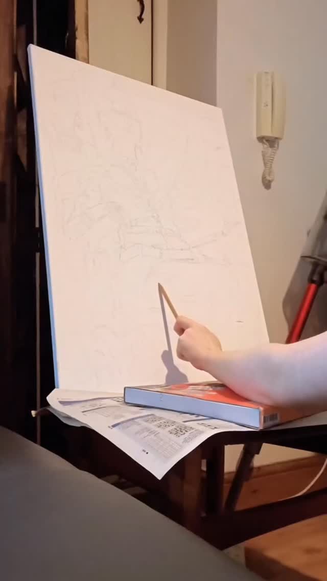 Something fun on the way 🤞🏻🤞🏻 #oilpainting #drawing #oilpaintingsketch #paintinginprogress #norwichart #norfolkstudio #fineart #fineartist