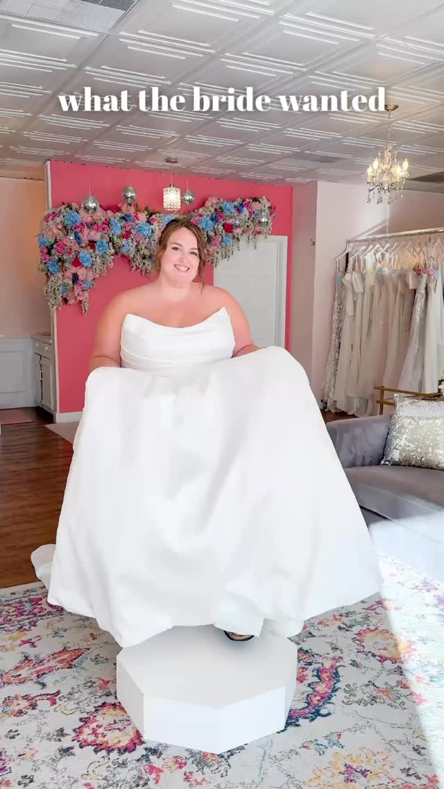 **PLEASE NOTE THIS EVENT HAS ENDED**
“This isn’t what I was originally thinking, but I LOVE IT!”
We hear that all the time! Sometimes the right dress isn’t 100% your original vision, and that’s totally okay! (and happens much more often than you think!)
This is why we pair you with a stylist who is a true expert at all things bridal, to help guide you through the process in an easy, fun, and sometimes surprising way! ✨
Both of these dresses are from our @maggiesotterodesigns trunk show and will only be here until 10/19! ❤️
#weddingdress #ivoryrosebridalboutique #weddingdressshopping #wisconsinbride #2026bride #wibride #2027bride #ivoryrosebride #bridalboutique #plussizebride #curvybride #plussizeweddingdress