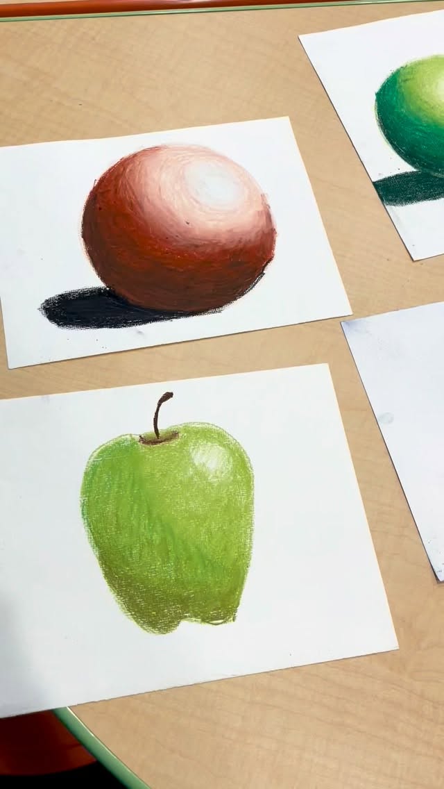 Shading spheres is fundamental in art education. It’s also a lot of fun with different colors and mediums. I’m always surprised by how well even my youngest students can do this. It makes them feel like real artists, and they are!
#homeschoolarizona #homeschoolfamily #homeschoolkids #artteacher #kidsart #kidsartclass #kidsartwork