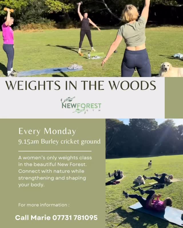 Are you a woman that wants to weight train but doesn’t know where to start?
Or do you get bored training alone and want a fun and friendly group to join?
@newforestgym has you covered
Outdoor training at its best, come and enjoy a free trial, sign up today💪🏻
#outdoorfitness #newforestnationalpark #outdoortraining #burley #womensfitness #groupfitness #weighttraining #weighttrainingforwomen