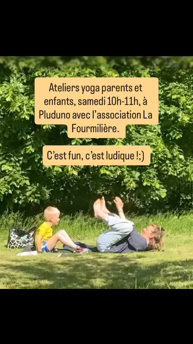 Ateliers yoga parents et enfants, samedi 10h-11h, à Pluduno avec l’association La Fourmilière. C’est fun, c’est ludique !;)
Des postures, exercices de respiration ludique ainsi qu’un moment de relaxation avec visualisation sont proposés. C’est l’occasion de profiter des bienfaits du yoga tout en partageant de précieux moments ensemble !
Samedi 11 octobre ( COMPLET)
Samedi 8 novembre
Samedi 13 novembre
(il reste des places pour nov et déc). Réservez maintenant !
A Pluduno , Salle Chateaubriand
Sur réservation: Inscrivez vous dès maintenant sur lafourmiliere22@gmail.com ou evisolayoga@gmail.com
Evi Sola, Professeur diplômée de Yoga (Adultes/ Enfants)
www.evisolayoga.com
07.74.88.72.18
#yogaparentenfant,#yogaludique, #yogaenfants #force, #équilibre, #attention, #coordinationion #postures, #exercicesderespiration, #pleineconscience, #yogaun #relaxation #visualisation,
#adaptationaustress #estimedesoi#environnementnoncompétitif, #gentillesseenverslesautres #yogabretagne #yogadinan #evisolayoga
__
Eva Cmarova (Evi Sola Yoga)
Professeur diplômée de Yoga (Adultes/ Enfants)