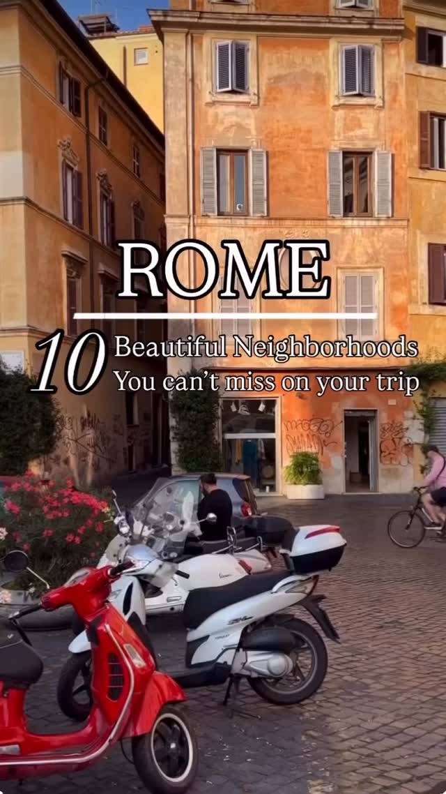 Here are 10 Wonderful Roman Neighborhoods you need to see and what to find there👇🏽
📍Centro Storico:
Historic heart, ancient monuments, narrow streets, bustling squares, Pantheon, Trevi Fountain, Piazza Navone, Spanish Steps
📍Trastevere:
Picturesque, vibrant nightlife, authentic Roman dining, Gianicolo Hill, Villa Farnesina
📍Rione Monti:
Mix of ancient and modern, trendy, vibrant nightlife, Roman Forum, Basilica Maggiore
📍Ripa:
Tranquil atmosphere, Circus Maximus, Aventine Hill, Tiber Island
📍Celio:
Rich history, residential area, Colosseum, Arch of Constntine
📍Borgo:
narrow medieval streets, religious sights, Castel
Sant’Angelo, Vatican, St. Peter’s Square
📍Prati:
Elegant & upsacle, wide boulevards, shopping area, close to Vatican City
📍Testaccio:
Vibrant, food markets, authentic cuisine, Testaccio Market, Pyramid of Cestius, Monte Testaccio
📍Ludovisi:
Elegant buildings, luxury hotels, shopping streets, Villa Borghese Gardens, Via Veneto
📍Castro Pretorio:
Mix of historical and modern, transportation hubs, Termini Station, National Roman Museum, Piazza della
Repubblica
Video @worldwidevisitz
#visitrome #romeitaly #romeguide #rometravel #iloverome #ancientrome #rometips #romelovers #romephotography #travelitaly #colloseum #romeblogger #trevi #romeview #romevacation #romerestaurant #romefoodguide #italylovers #romefood #exploreeurope #romafood #romatravel