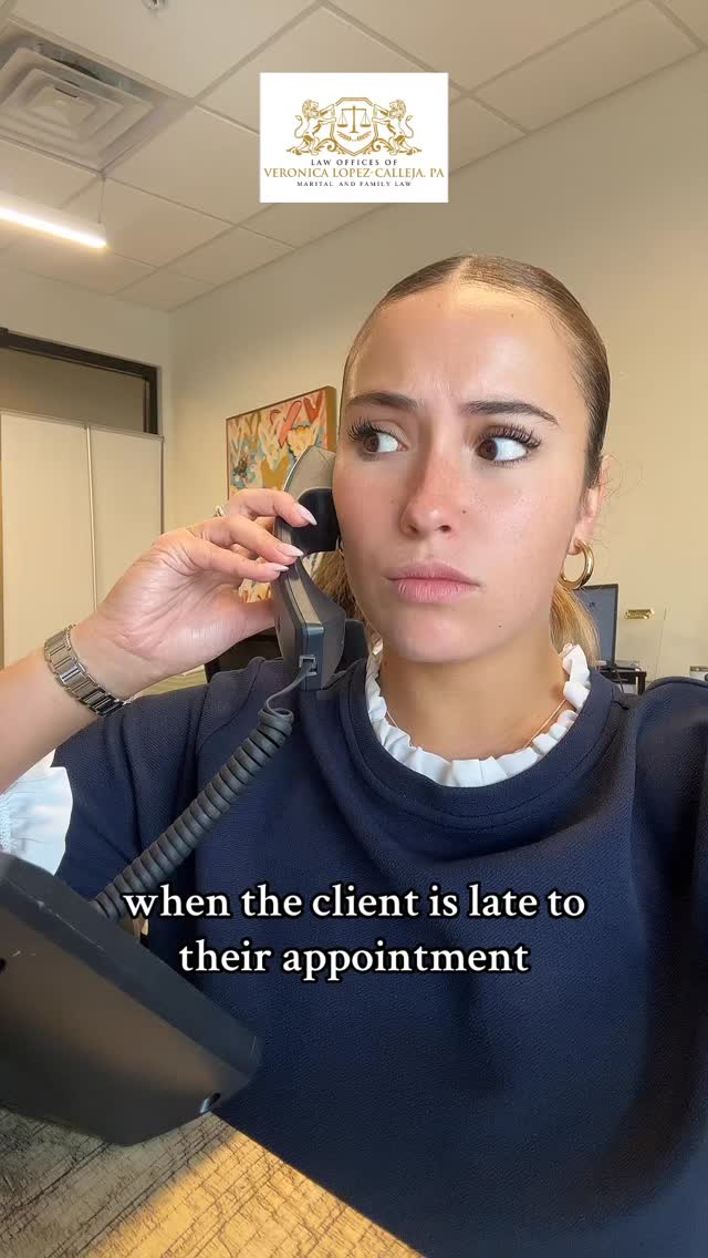 please let us know first 🫣😂
#Late #Appointment #familylaw #divorcelawyer #divorce #lawyer #familylawyer #divorceattorney #miami #miamilaw #florida #floridalaw