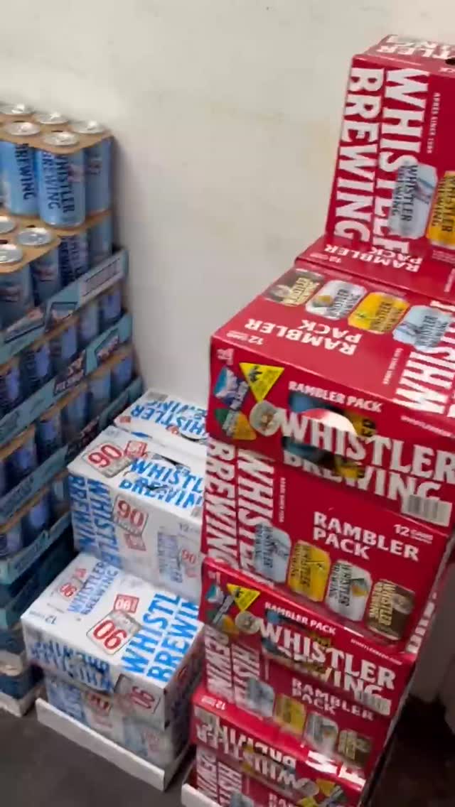 Our brewery's fridge is full for beer and @lonetreecider to stock you up for Thanksgiving!
We carry all @lonetreecider flavours, and many limited edition Whistler Beers!