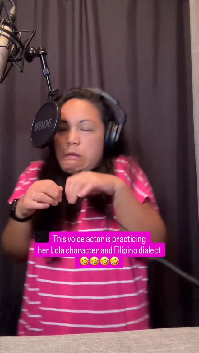 Working on updating my Filipino character on my demo. That included coaching, lots of practicing and some fun copywriting😆
What do you think of my Lola character?
My husband called me while I was practicing and said “ok you sound too much like mom”🤣🤣🤣
Mission accomplished?
#volife #actorslife #filippinoactor
