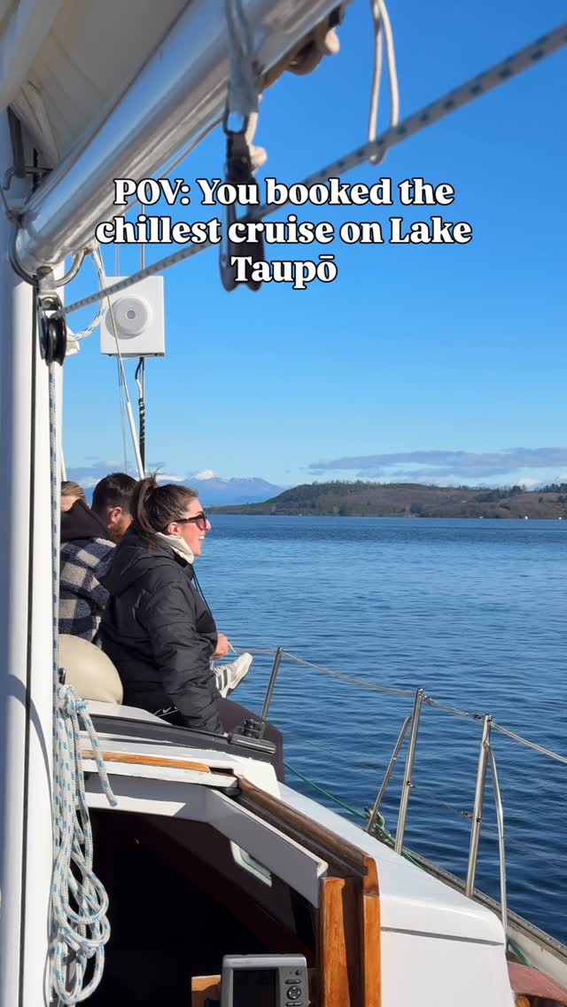 POV: You booked the chillest cruise on Lake Taupō ⛵️
Someone’s gotta live their best life this weekend. It might as well be you 😏
#sailbarbary #lovetaupo #ecofriendly #sailing