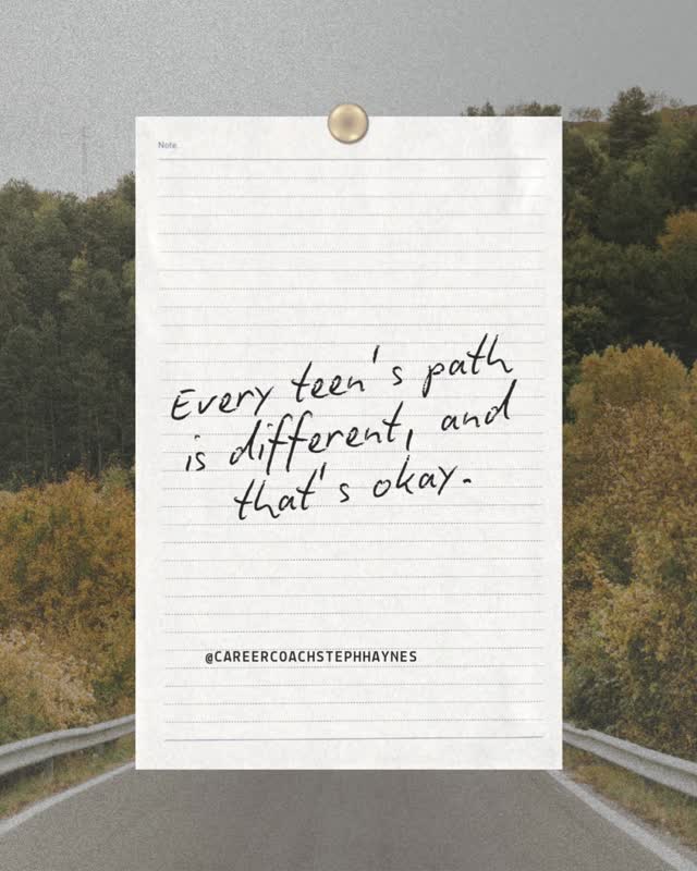 It’s easy to compare your teen to others who seem to “have it all figured out.”
Here’s the truth: every journey is unique. Not knowing their exact path yet doesn’t mean your teen is behind!
It means they still have space to explore.
💬 Share this with another parent who needs the reminder.
Follow for more support and encouragement in post-high school planning