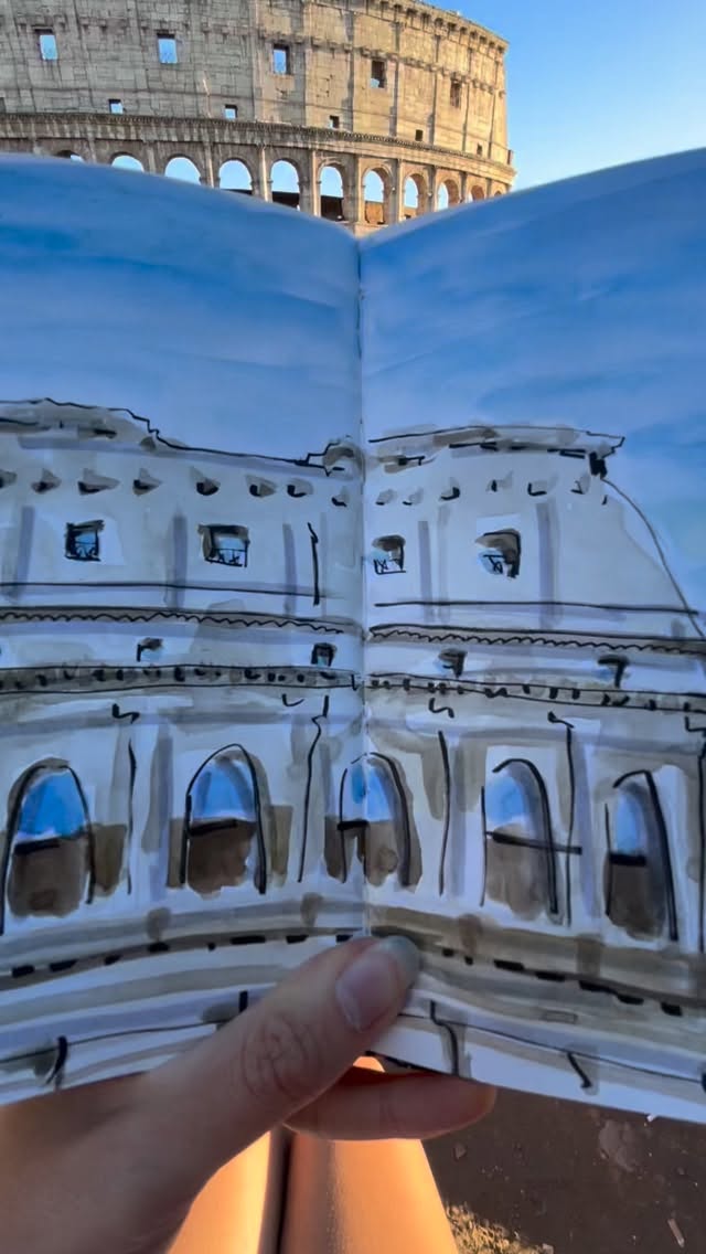 Quick sketch of the colosseum last weekend 🇮🇹
#art #artist #artwork #italy #rome #colosseum #sketch #sketchbook #sketchbookartist #sketchbookart #sketchbookpage #sketchbookdrawing #foryou #fyp