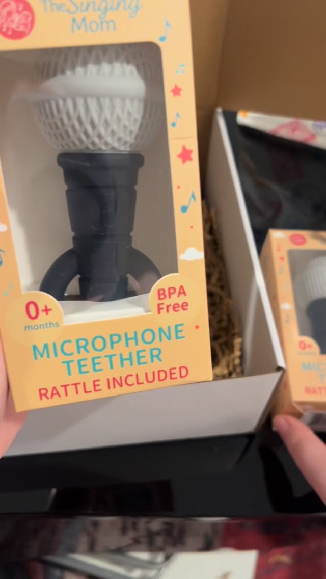 The gray black is on fire this week! 🖤 We love packing your orders Sunday nights! Shipments go out Mondays, Thursdays and sometimes even Fridays! Put yours in until 12 PM tomorrow and get it this week! Shop now on our website 😍 #packingorders #microphoneteether #teether #babyteether #toys #bpafree