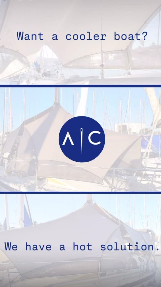 textile solutions for yachts made in barcelona #bimini #awning #sailing