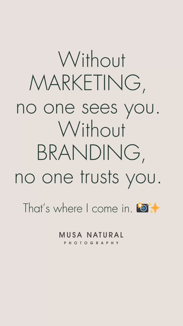 Great branding isn’t about pretty pictures, it’s about trust.
When your visuals align with your message, people don’t just see you, they believe in you.
That’s what I help you create.
✨ Strategic. Soulful. Real.
#MusaNaturalPhotography #BrandPhotographer #AtlantaBrandPhotographer #CommercialPhotography #BrandStrategy #PersonalBranding #VisualStorytelling #CreativeEntrepreneurs #MarketingAndBranding #AuthenticBranding #BrandIdentity #AtlantaSmallBusiness #ContentThatConverts #SoulfulBranding #StrategicStorytelling