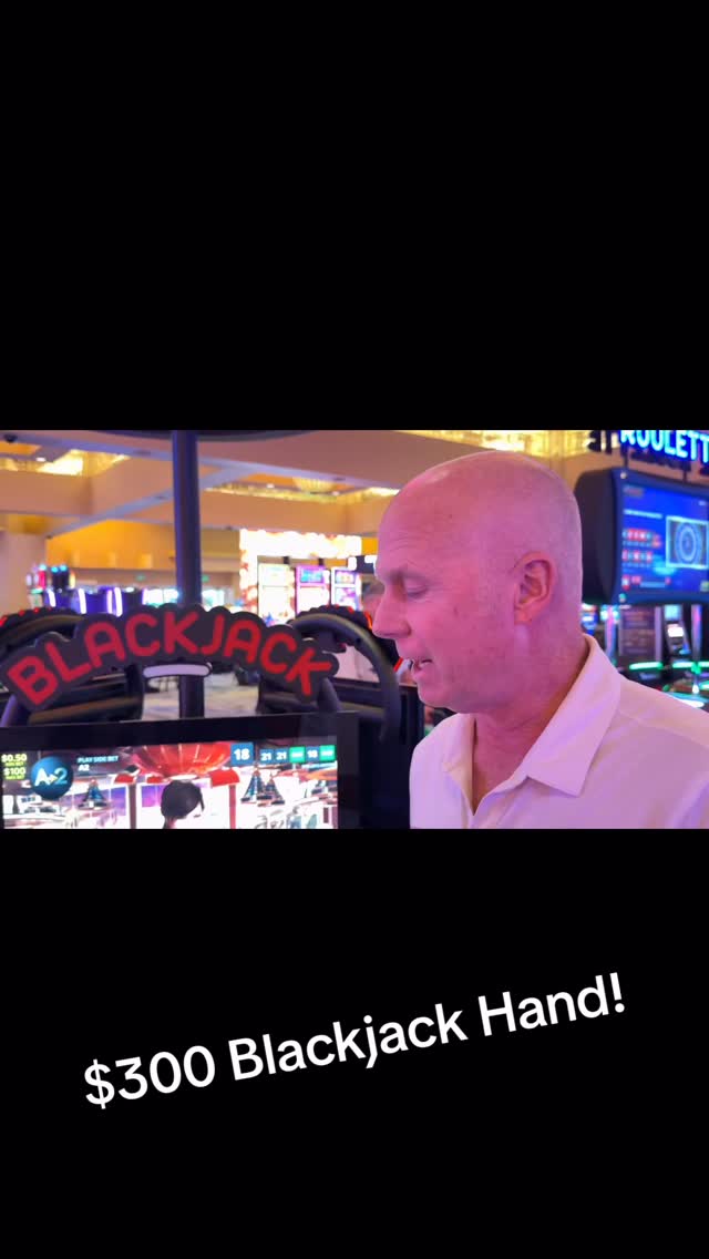 $300 Blackjack Hand!! #blackjack #casino #gambling #fyp #reels #comedy #cardgame