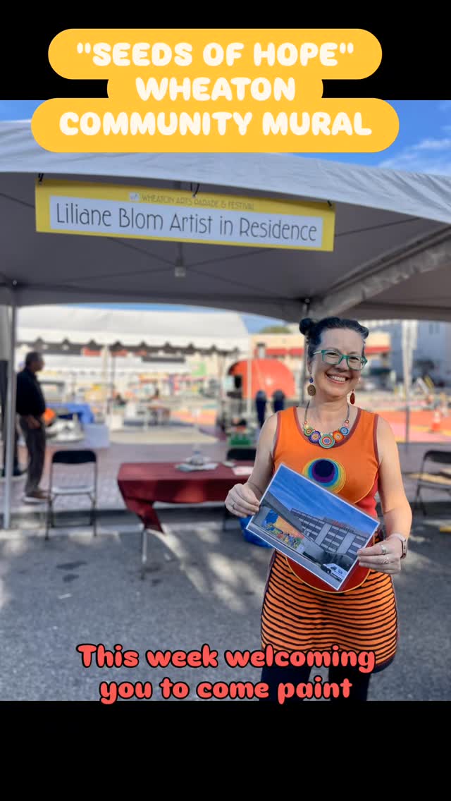 Many steps and many hands were needed to get here! This week the community is invited to come paint "Seeds of Hope" with me! If you can color inside the lines, you can do this. You must have signed and submitted a release before you come and check the calendar. In case of last minute changes. Community Mural Painting - Come paint with us! Venga pintar!Painting calendar and release form | Liliane Blom Art https://share.google/U5BrXCuSda63y14wF