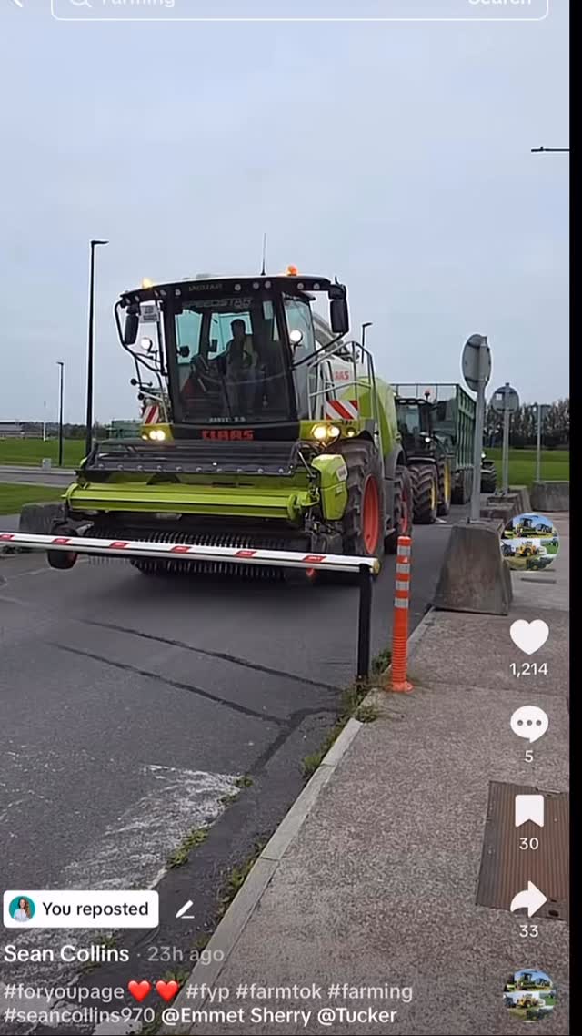 If video doesn’t work out, learning to drive a combine harvester is my number 1 fall back plan.