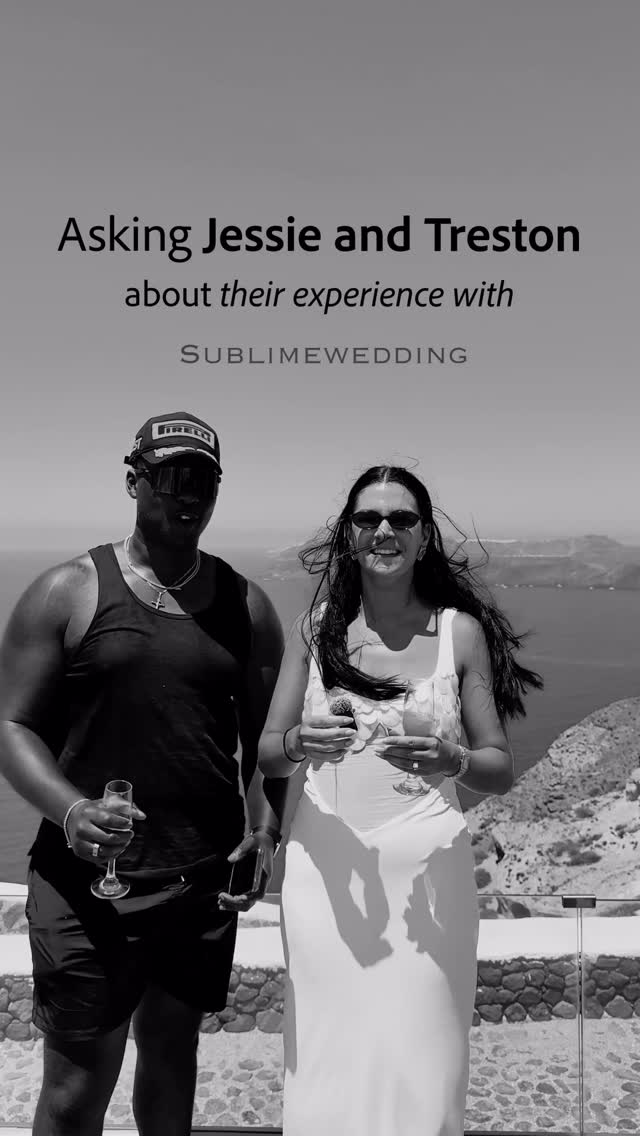 No words can describe more than this 🫶🏼 #realcouplereview#santoriniwedding#greeceweddingplanner#destinationwedding#europewedding#destinationweddingplanner#