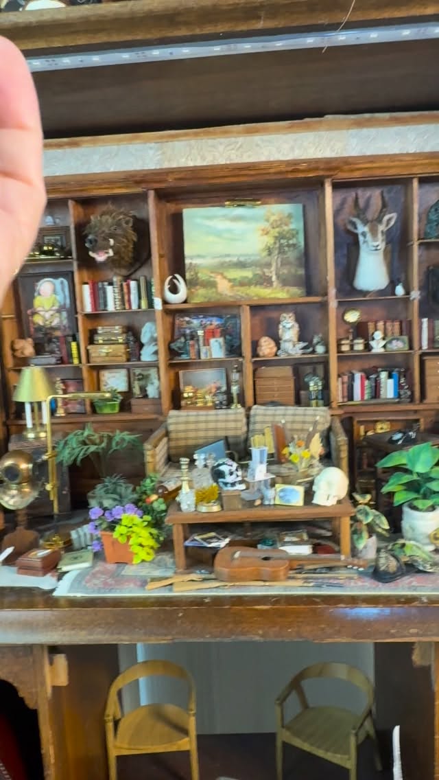 This awesome hardwood artisan chair was made by Nicole Walton Marble in 2002 and dressed by Judee Williamson and his part of my latest estate auction happening right now in my eBay store. Bidding ends this Sunday ET. There’s a link in my bio to shop now #WeeResist #swoon