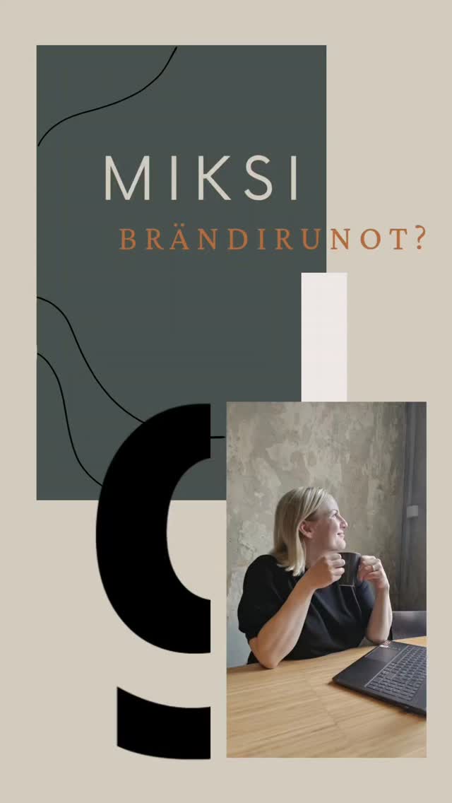 3HUGS.FI X brändirunot® - 𝙈 𝙄 𝙆 𝙎 𝙄 ?
Tässä muutamia ajatuksia brändirunoista ja siitä mikä tekee brändirunosta erityisen tehokkaan brändityökalun.
BRÄNDIRUNOT®
// Synnyttävät kilpailuetua, jota muiden on vaikea kopioida.
\\ Syventävät brändin ja asiakkaan välistä tunneyhteyttä.
// Toimivat ohjenuorana brändille, markkinoinnin ja viestinnän punaisena lankana eri medioissa.
\\ Kertovat tarinaa yrityksen arvoista ja brändistä tavalla, joka pysäyttää ja jää mieleen.
... Listaa voisi jatkaa ja jatkaa!
Tulen pian antamaan esimerkin brändirunosta henkilöstövalmennusyritykselle ja julkaisemaan aiheesta myös blogijulkaisun. Pysy kuulolla! 🤎
.
3HUGS.FI ~ ME LUOMME 𝑇𝐴𝑅𝐼𝑁𝑂𝐼𝑇𝐴, jotka puhuttavat ℎ𝑢𝑜𝑚𝑒𝑛𝑛𝑎.
.
.
#3hugs #3hugsfi ##3hugsmarketing #3hugsbranding #brändi #brändiruno #tunnemarkkinointi #tarinanytimessä #tarina #yritystarina #mainonta #konsepti #konseptointi #brändiviestintä