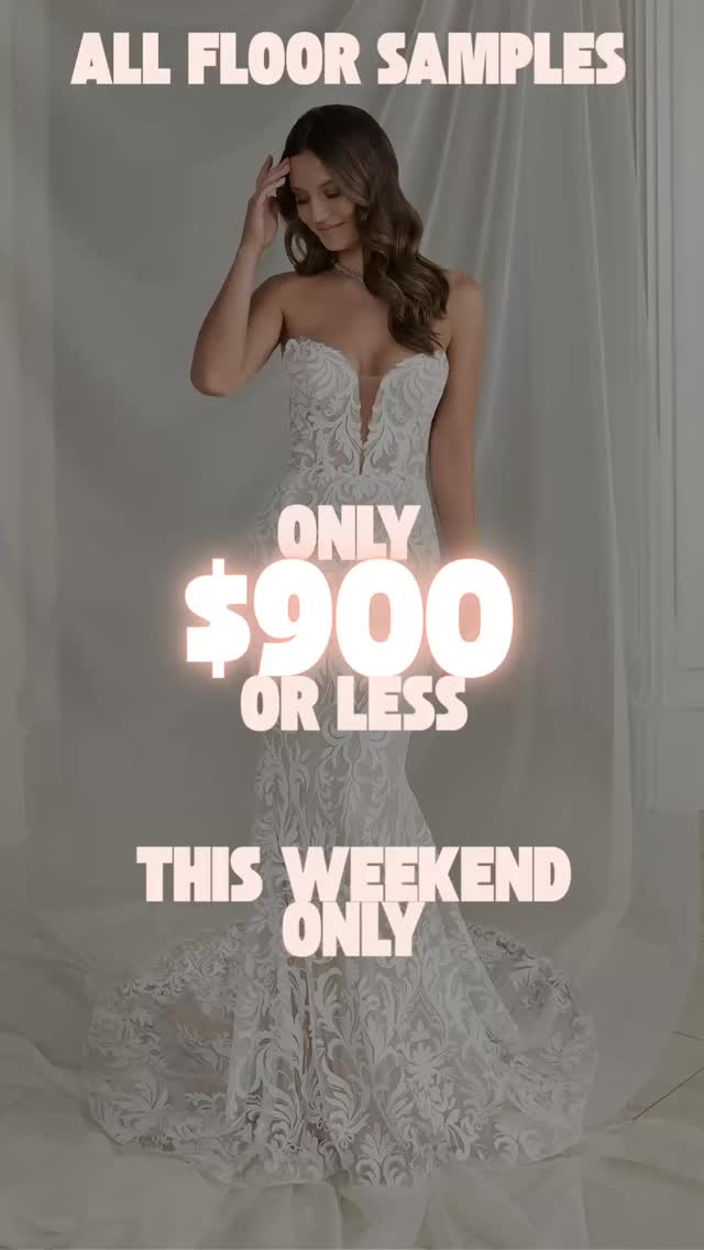 THIS WEEKEND ONLY!!
All gowns $900 or less!!!
More info at www.blue sparrowbridal.com
#bluesparrowbride #bluesparrowbridal #2025bride #2026bride #wedding #bridalgown #engaged #instawedding #instabride #bride #bridaltrends #weddingtrends #2026bride #weddingdress #weddinginspiration #bridetobe