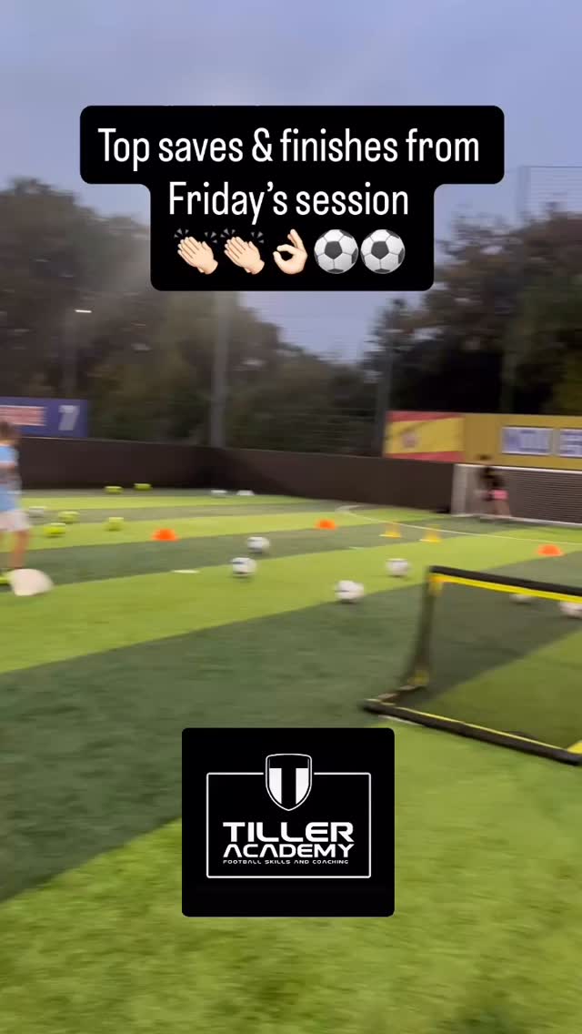 Some excellent saves & finishing from last weeks session. Get involved in our small group training or 1:1’s to develop & refine your ball striking, receiving & releasing skills ⚽️⚽️#tilleracademy #footballcoaching #youthdevelopment #121footballcoaching #surreyfootball #tolworth #newmalden #surrey