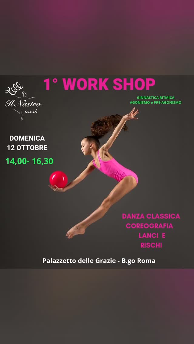 1° Workshop oggi al palazzetto delle Grazie per i nostri gruppi di pre-agonismo e agonismo! 💞🤸🏻♀️