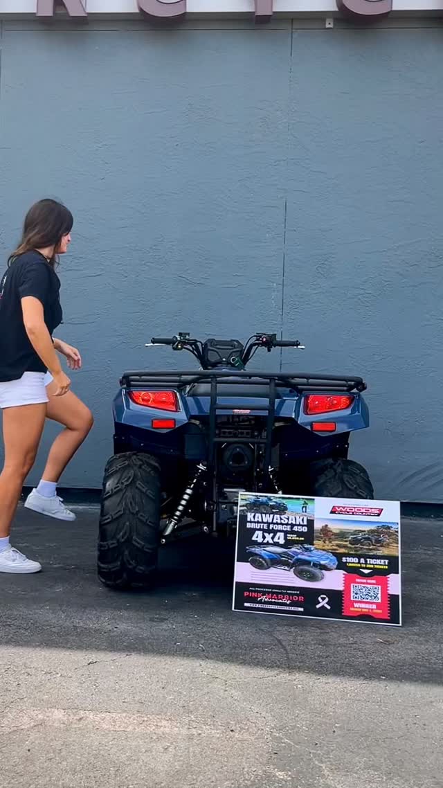Only a couple weeks left for your chance to win this brand new Kawasaki Brute Force 450 4x4!
Thank you to @cyclecountry & @kawasakiusa for making this raffle possible. 100% of proceeds benefits Pink Warrior Advocates. 💗
Raffle tickets can be purchased online at www.pinkwarrioradvocates.org/4x4
#Raffle #4x4 #4x4offroad #newbraunfels #nbtx #kawasaki #woodscyclecountry #huntingseason #breastcancerawareness