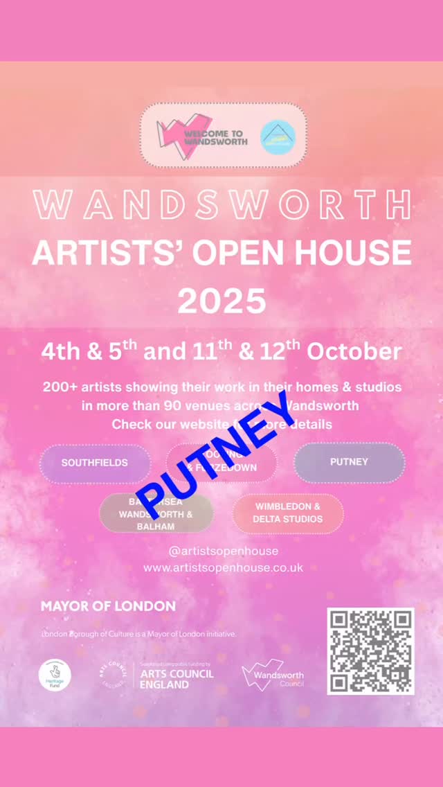 Just some of the work featuring in this year’s Putney Art Trail.
@artistsopenhouse is your chance to visit and chat to some of the amazing local talent.
#putney #wandsworth #wandsworthartistsopenhouse #arttrail #welcometowandsworth #LBoC2025 #art #wandsworthartistsopenstudios