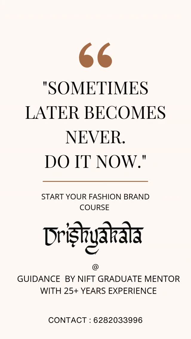 Are you ready to start your Fashion brand with personalized mentorship by an experienced fashion designer with 25+ years experience in the fashion Industry?
We will help you:
1. Develop a clear understanding of the industry,
2.The core functionality principles for your business
3. What profit margins to keep,
4.Learn in death about fabrics and where to source the right fabrics for your brand and collections
5. Help you design unique collection
6. Identify B2B and B2C opportunities for sales
7. Online and Offline Marketing
#startyourfashionbrand
#mentorshioforfashionbusiness
#stattyourboutique