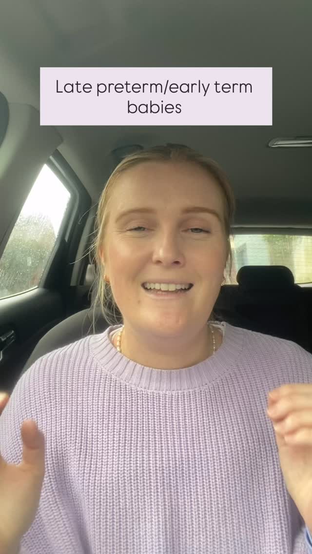 Those sweet “almost term” babies often need just a little extra help with feeding. 💛
Late preterm and early term babies can look just like full-term newborns but their feeding skills and stamina often need more support and patience.