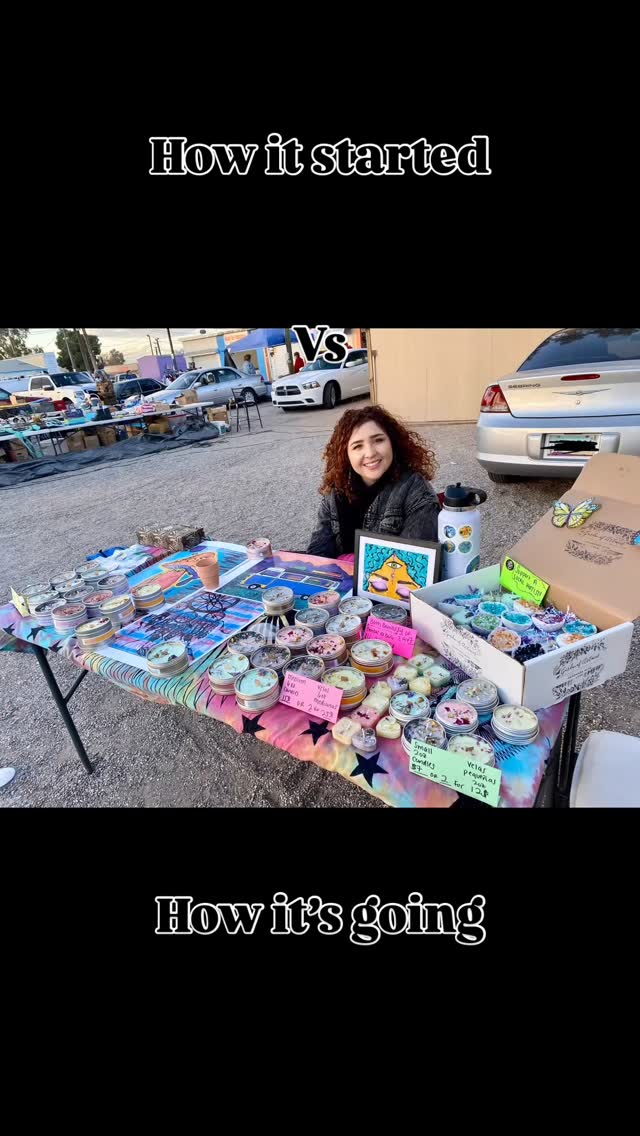 This journey has been wild. I started my business originally with trying to sell my artwork and doing intention candles as a gift 💝 I loved making them. My art sold but my candles were selling out. After so many months of trials and error I perfected the process. From 2 kids and moving bc my husband & the army. My business has been on this crazy rollercoaster 🎢 ride. Finally back in Tucson Arizona 🌵🏜️ where we can lay roots and open a shop. I truly love making our gift boxes for people and making things creative and beautiful 🤩 Thank you to everyone who orders from me and comes back just for my candles 💓 I can’t wait to share and expand with yall on this journey 🥰🔜🔜
#smallbusiness #waxmelts #giftsforher #candles #arizona #tucson