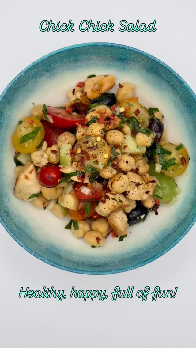 Yum yum yum!
Chick chick salad — boom! #ineskitchen #healthfood #proteinfood #chickpeas #easyanddelicious