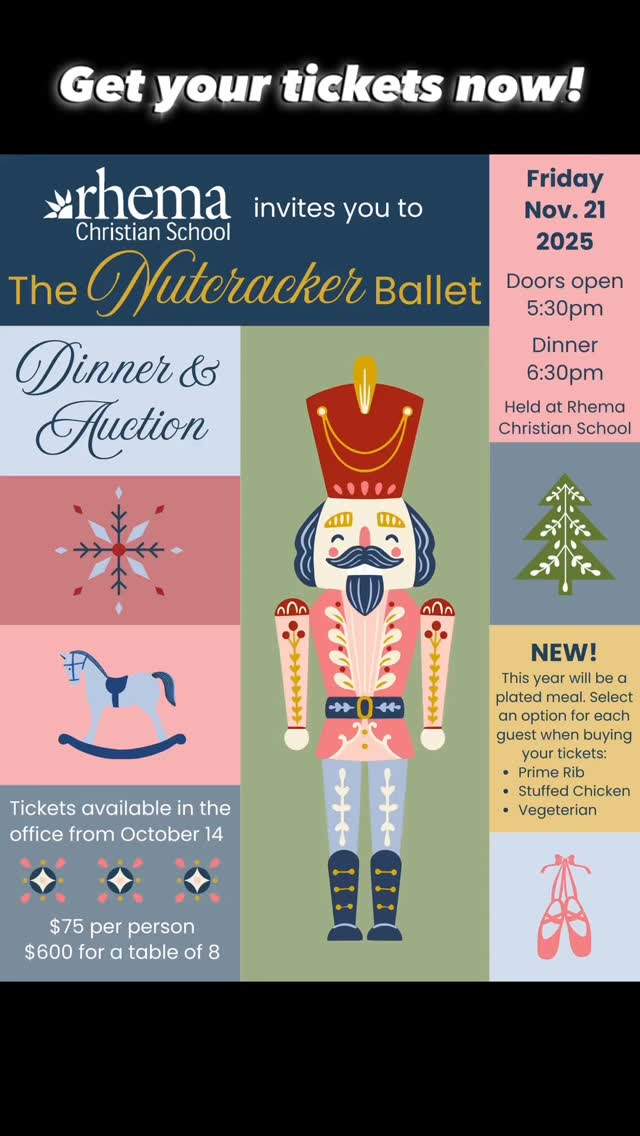 Tickets are now available!! $75 per person or $600 for a table. Contact the Office to purchase.