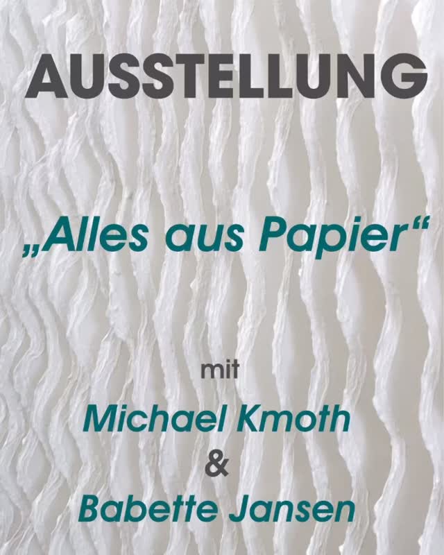 Wir freuen uns auf die nächste Ausstellung „Alles aus Papier“ mit Michael Kmoth und Babette Jansen.
PREVIEW am Donnerstag, 30. Oktober 18-21 Uhr
bei der Privatbank Merck Finck
Anmeldung auf www.art-limited.shop
#allesauspapier #michaelkmoth #lieblingsgalerie #galleryart #iloveart #contemporaryart #artcollection #kunst #artcollector #artlimitedshop #artlimitedgallery #germanartist #kunstsammler