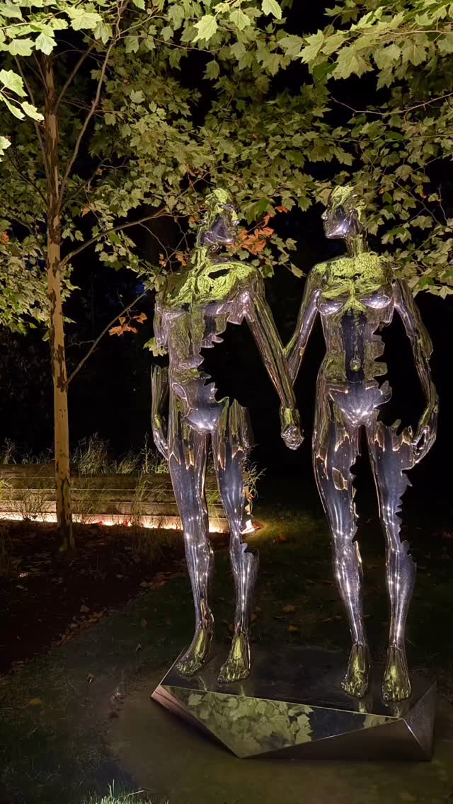 Mirror-polished figures emerge from the landscape…a dialogue of material, memory, and light within the ruin garden.
.
.
#luxurylifestyle #greatclients #finehomebuilding #archdaily #archilovers #coastalliving #customhomes #familyhome @ospreybarns #landscapedesign #gardensculpture #modernart #ferrari #ruingarden
.
.
Architect- @andrewbartolotta_aia
Builder - @apexpps
Landscape Architect- @janiceparkerjpla
Artist - @michaelbenisty.art
Lighting Designer - @marras.curtis_lighting_design